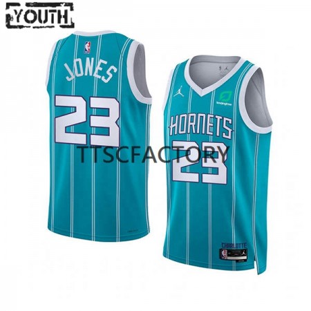 Maillot Basket Charlotte Hornets Kai Jones 23 Nike 2022-23 Jordan Edition Teal Swingman - Enfant